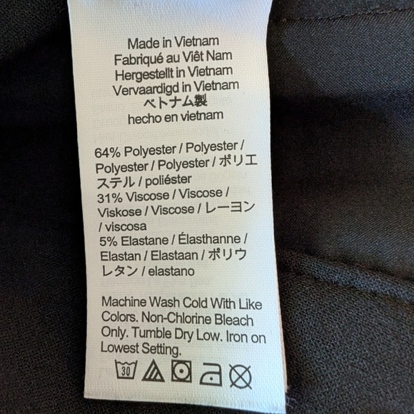 J. Crew Sydney Wide Leg Cropped Pants Black sz 12 - Picture 7 of 7